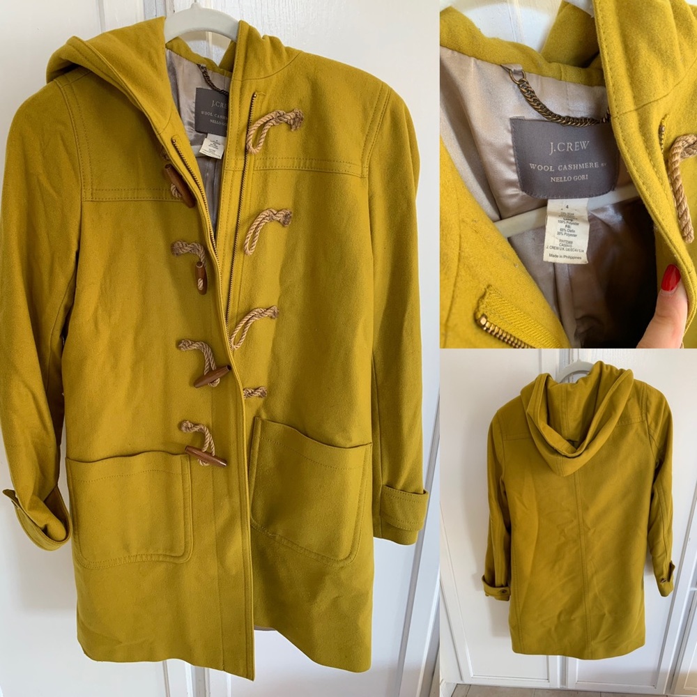J crew toggle coat size 4